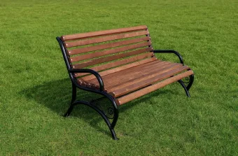 Скамейка Комфорт с подлокотником 1.5 метра