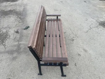 Скамейка Модерн с подлокотником Усиленная 1,5 м